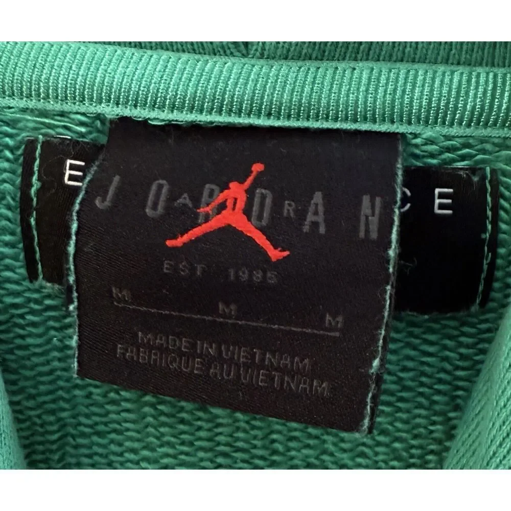 Air‎ Jordan Men's M Fleece Heavy Hoodie Sweatshirt Green Athletic Performance